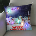 Ljojo Merry Santa Claus LED Light Pillow Cover - Home Decoration