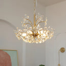 Crystal Chandelier Pendant Light American Retro Bedroom Hanging Lamp by Ljojo