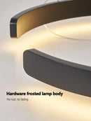Ljojo Minimalist C-shaped Pendant Light for Restaurant Bar, Bedroom, and Living Room
