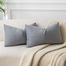 Light Gray Velvet Cushion Cover 45*45 - Ljojo Home Decor