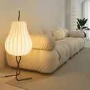 Wabi Sabi Pear Silk Floor Lamp - Modern Bedroom Lighting by Ljojo