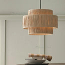 Japanese Style Straw Art Rattan Lamp for Living Room | Hand-woven Chandeliers by Ljojo