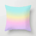 Gradient Ice Cream Color Polyester Pillow Cover by Ljojo - 45x45CM