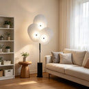 Nordic Style Red Fabric Floor Lamp LED Standing Light for Living Room by Ljojo