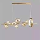 Nordic Design LED Pendant Lights: Sleek Glass Bubble Hanging Lamp by Ljojo
