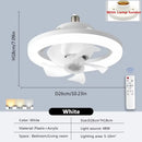 Ceiling Fan Light LED 360° Rotation Fan Lamp Modern 3 Gear Wind Speed Decor Ljojo