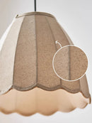 Ljojo Japanese Retro Linen Cloth Pendant Lamp Wave Chandelier Lighting E27 Home Decor Fixture