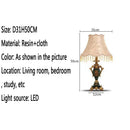 Ljojo Luxe European Table Lamp for Living Room Bedroom Study - LED Retro Design