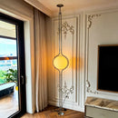 Nordic Designer LED Floor Lamp Chrome Metal Acrylic Ball Light for Living Room by Ljojo.