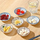 Ljojo Mini Ceramic Plate Set for Sushi Soy Sauce & Snacks