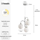 French Living Room Chandelier Cream Magic Bean Lamp by Ljojo | Ancient Bag House Nordic Creative Mickey Bow