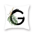 Floral Alphabet Pillow Case by Ljojo: Home & Car Decorative Cushion Cover
