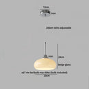 Ljojo Milky White Resin LED Pendant Light for Home Decor