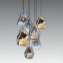 Modern Colorful Glass Chandelier LED Pendant Light for Dining Room Ljojo