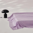 Ljojo Luxury Lyocell Flat Sheet, Smooth Silky Grey Bed Sheet for Cooling & Breathable Summer Sleep