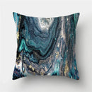 Ljojo Marble Ocean Sea Pattern Polyester Throw Pillow Cover - Home Sofa Decor