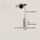 Ljojo LED Wall Light for Wabi Sabi Home Decor - Yellow Travertine Bedroom Design