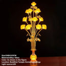 Ljojo LED Lotus Table Lamp: Illuminating Buddha's Presence in Worship Settings