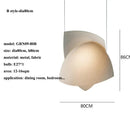 Japanese Fabric Pendant Lamp Handmade Wabi Sabi Light by Ljojo