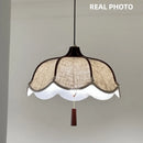 Chinese Style Wood E27 Led Fabric Pendant Lights Dining Room Chandelier Ljojo