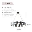 Modern Amber Glass Chandelier Luxury Hanging Lamp Home Decoration for Living Room by Ljojo