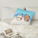 Cute Panda Bears Printed Pillow Case for Sofa Decoration by Ljojo