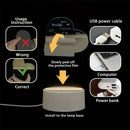3D Le Fu Night Light | USB Warm Desk Lamp for Home Decor | Ljojo