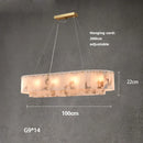 New Marble Pattern LED Chandelier Modern Suspension Lighting for Living Room by Ljojo