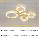 Modern LED Ceiling Light Fixture Brushed Aluminum Living Room Dining Bedroom Lamp Ljojo