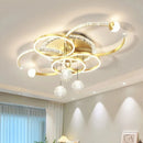 Gold Black White Starry Sky Ceiling Chandelier LED Pendant Lamp for Villa Bedroom by Ljojo