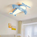 Airplane LED Ceiling Light Fixture for Kids Room by Ljojo - Creative Cartoon Nursery Lamp
