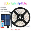 Ljojo™ Solar LED Strip Light: Rechargeable Outdoor Decoration for Garden, Christmas Atmosphere