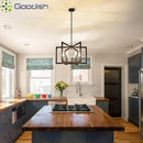 Nordic Black Iron Wrought Candle LED Pendant Chandelier for Living Room by Ljojo