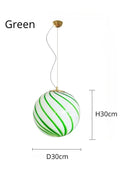 Ljojo Lollipop Chandelier Candy Ball Pendant Light for Living Kid Room Hotel Décor