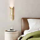 Cave Stone Yellow Travertine Wall Light Retro LED for Bedroom by Ljojo