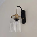 LED Wall Lamp American Retro Industrial Style Glass Bedside Nordic Bedroom Light Ljojo