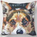 Cute Dog Pattern Square Pillow Covers For Home Decor by Ljojo
