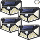 Ljojo 100 LED Solar Wall Lights with Motion Sensor for Outdoor Garden