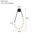 French Glass Ball Beads Wall Lamp Cream Modern Minimalist Bedroom Light - Ljojo