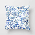 Blue Pattern Cushion Cover 45*45cm Pillowcase for Bedroom Sofa Home Decor by Ljojo