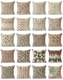 Ljojo Mandala Graffiti Cushion Cover 45x45cm Linen Pillow Case for Sofa Bed Decor