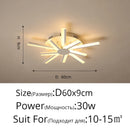 Modern Metal LED Ceiling Light for Living Dinning Room Master Bedroom by Ljojo