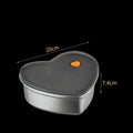 Ljojo Love-Shaped Stainless Steel Kitchen Storage Organizer Dish Drainer Tray