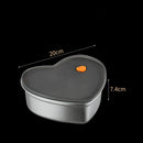 Ljojo Love-Shaped Stainless Steel Kitchen Storage Organizer Dish Drainer Tray