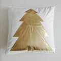 Grey Deer Christmas Tree Embroidered Cushion Cover by Ljojo – Cozy Living Room Decor