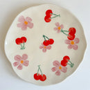 Hand-painted Flower Pattern Coffee Mug Set with Saucers by Ljojo