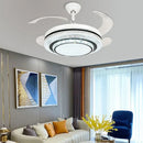 Ljojo 110V 220V LED Ceiling Fan with Remote Control and ABS Blades