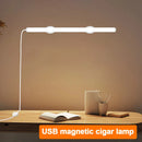 LED Magnetic Cabinet Light Night Lamp USB Plug for Kitchen Bedroom Closet by Ljojo