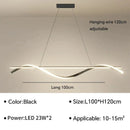 Ljojo LED Pendant Light Modern Minimalist Chandelier 40W Kitchen Dining Room Lamp