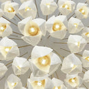Ljojo Magnolia Chandelier: Luxury Ceramic Duplex Staircase LED Light for Living and Dining Rooms